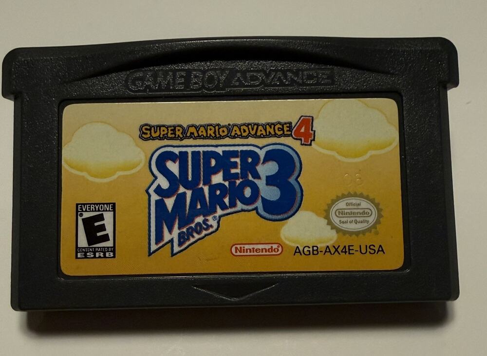 Super Mario Advance 4, Super Mario Bros 3, GBA Cartridge Only Tested Working